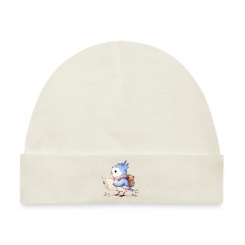 Pieps auf Entdeckungsreise - Baby Premium Organic Mütze - Naturweiß - Vorne