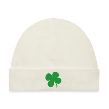 Irish Shamrock Symbol - Baby Premium Organic Mütze - Naturweiß - Vorne