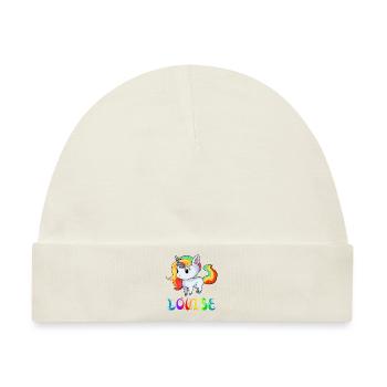 Einhorn Louise - Baby Premium Organic Mütze - Naturweiß - Vorne
