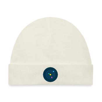 Sonnensystem Minimalista - Baby Premium Organic Mütze - Naturweiß - Vorne