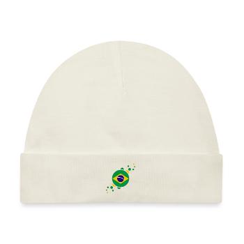 Brasilien wm - Baby Premium Organic Mütze - Naturweiß - Vorne