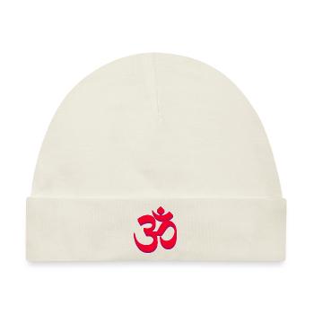Hinduismus Heiliges Symbol Schwarzes Geschenk - Baby Premium Organic Mütze - Naturweiß - Vorne