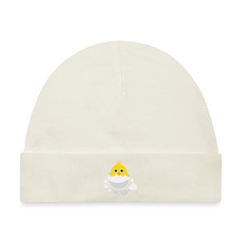 Baby- küken schlüpfen - Geschenkidee - Baby Premium Organic Mütze - Naturweiß - Vorne