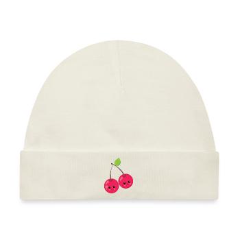Kirsche - Baby Premium Organic Mütze - Naturweiß - Vorne