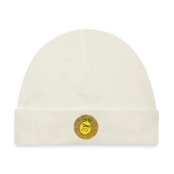 saure Zitrone ist sauer - Baby Premium Organic Mütze - Naturweiß - Vorne
