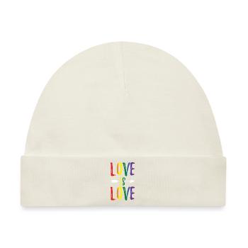 LGBT Liebe ist Liebe Symbol - Baby Premium Organic Mütze - Naturweiß - Vorne