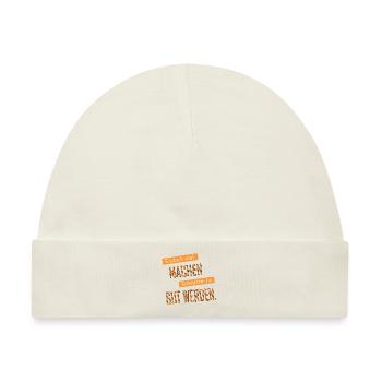 Einfach mal machen | Yolo-Artwork - Baby Premium Organic Mütze - Naturweiß - Vorne