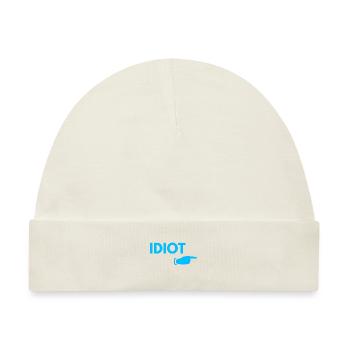 Idiot - Baby Premium Organic Mütze - Naturweiß - Vorne