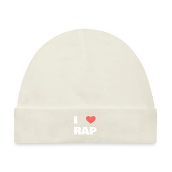i love Rap - Baby Premium Organic Mütze - Naturweiß - Vorne