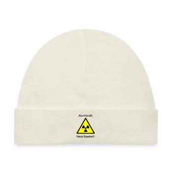 Atomkraft - Nein Danke - Baby Premium Organic Mütze - Naturweiß - Vorne