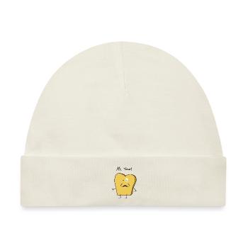 Mr Toast - Baby Premium Organic Mütze - Naturweiß - Vorne