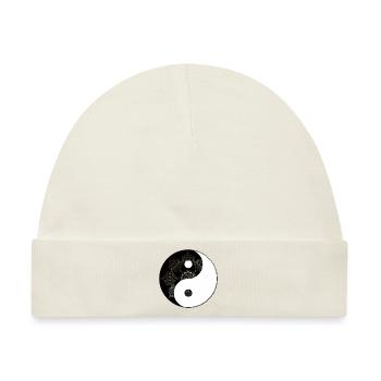 Yin-Yang - Baby Premium Organic Mütze - Naturweiß - Vorne