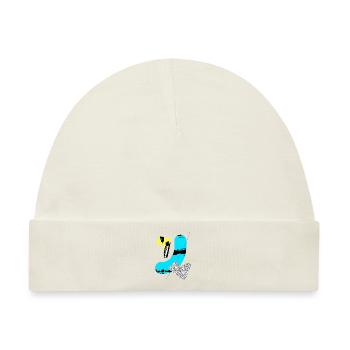 Abstrakte geometrische Formen & Shapes - Baby Premium Organic Mütze - Naturweiß - Vorne
