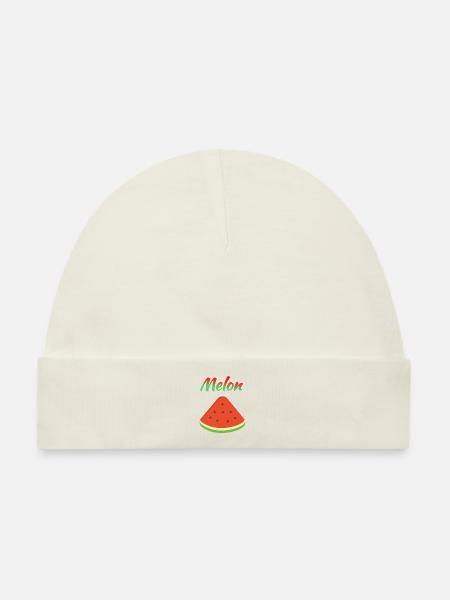 melone / melon - Baby Premium Organic Mütze - Naturweiß