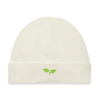 Blätter Garten Grün Blatt Vegan Bio Öko Gärtner - Baby Premium Organic Mütze - Naturweiß - Vorne