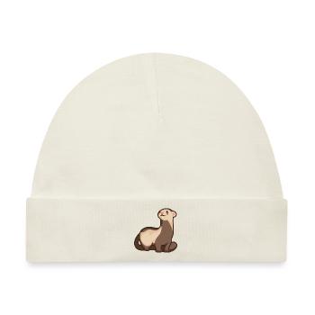 Frettchen - Baby Premium Organic Mütze - Naturweiß - Vorne