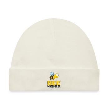 Bienen Flüsterer Biene Kleine Comic für Mädchen - Baby Premium Organic Mütze - Naturweiß - Vorne