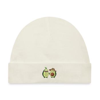 avocado paar - Baby Premium Organic Mütze - Naturweiß - Vorne
