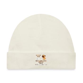 Mops - Baby Premium Organic Mütze - Naturweiß - Vorne