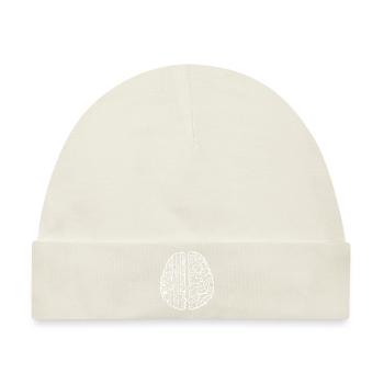 Programmierer Entwickler - Code Nerd Geek Hirn - Baby Premium Organic Mütze - Naturweiß - Vorne