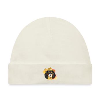 Originelles Design-Hund - Baby Premium Organic Mütze - Naturweiß - Vorne