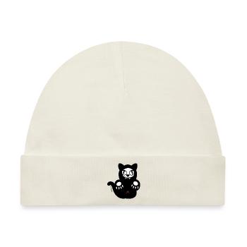 Ghost Cat - Baby Premium Organic Mütze - Naturweiß - Vorne