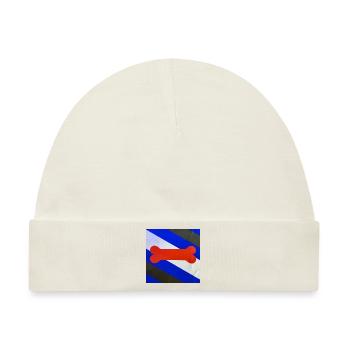 Puppy Flagge - Baby Premium Organic Mütze - Naturweiß - Vorne