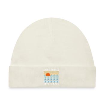 Saint Tropez Cote D´Azur Summer - Baby Premium Organic Mütze - Naturweiß - Vorne