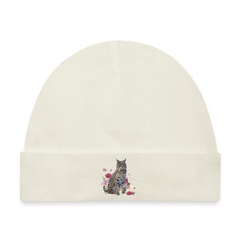 Luchs - Baby Premium Organic Mütze - Naturweiß - Vorne