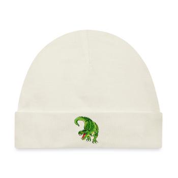 Rex - T Rex - Dinosaurier - Baby Premium Organic Mütze - Naturweiß - Vorne