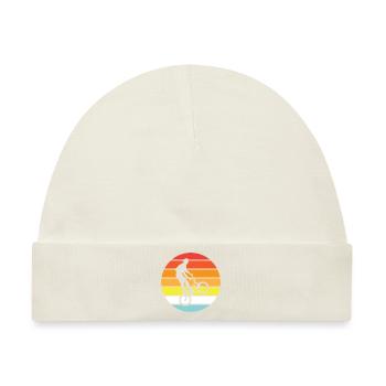 BMX - Fahrer vintage - summer - Baby Premium Organic Mütze - Naturweiß - Vorne