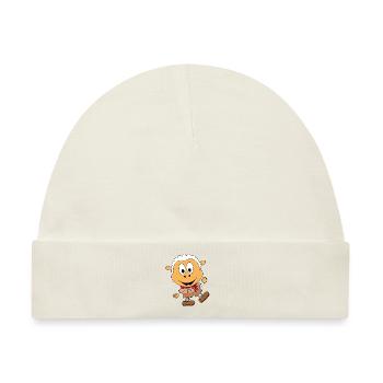 SCHAF - WANDERN - BERGE - PFADFINDER - TIERISCH - Baby Premium Organic Mütze - Naturweiß - Vorne