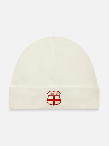 Bristol England Wappen - Baby Premium Organic Mütze - Naturweiß