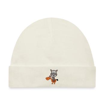 WILDSCHWEIN - PFERD - REITEN - TIERISCH - Baby Premium Organic Mütze - Naturweiß - Vorne