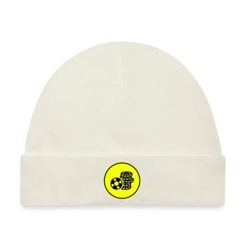 Poker Chip Icon - Baby Premium Organic Mütze - Naturweiß - Vorne