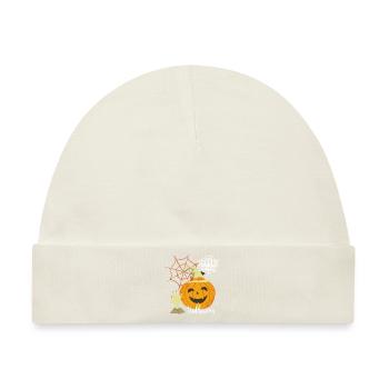 Halloween Party Kürbis Tshirt - Baby Premium Organic Mütze - Naturweiß - Vorne