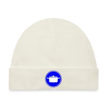 kochtopf Symbol - Baby Premium Organic Mütze - Naturweiß - Vorne
