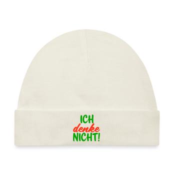 Ich denke nicht - Baby Premium Organic Mütze - Naturweiß - Vorne