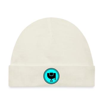 Sattel Symbol - Baby Premium Organic Mütze - Naturweiß - Vorne