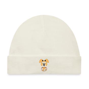 HUND - SPRINGSEIL - SEILSPRINGEN - FIT - FITNESS - Baby Premium Organic Mütze - Naturweiß - Vorne