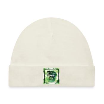 die grüne flinke Schlange, Tier geschenke - Baby Premium Organic Mütze - Naturweiß - Vorne