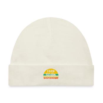 Retro Vintage Farm Life Landwirtschaftlicher Traktor - Baby Premium Organic Mütze - Naturweiß - Vorne