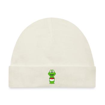 FROSCH - GEBURTSTAG - TIER - TIERISCH - Baby Premium Organic Mütze - Naturweiß - Vorne