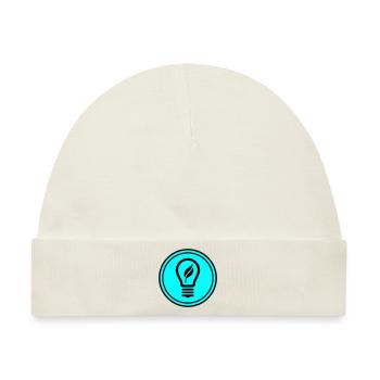 Glühbirne Symbol - Baby Premium Organic Mütze - Naturweiß - Vorne