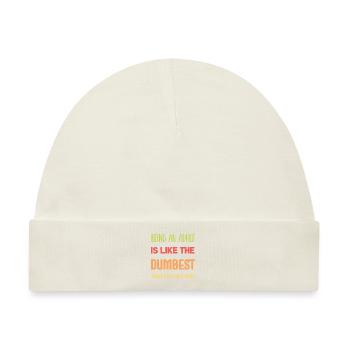 Ein Erwachsener sein - Baby Premium Organic Mütze - Naturweiß - Vorne