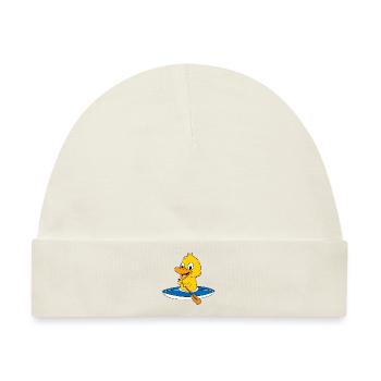 ENTE - KÜKEN - KAJAK - KANU - TIER - KIND - BABY - Baby Premium Organic Mütze - Naturweiß - Vorne