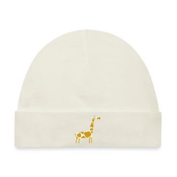 Giraffen-Illustration - Baby Premium Organic Mütze - Naturweiß - Vorne