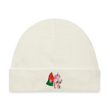 Portugiesen Party Einhorn - Baby Premium Organic Mütze - Naturweiß - Vorne