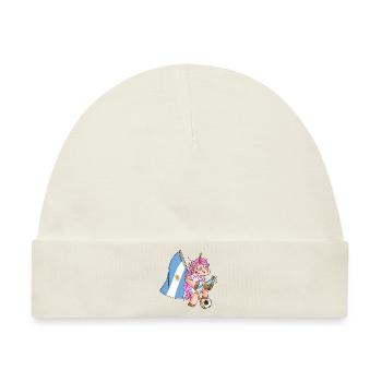 Argentinisches Party Einhorn - Baby Premium Organic Mütze - Naturweiß - Vorne