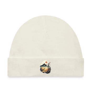 Japanischer Ventilator - Baby Premium Organic Mütze - Naturweiß - Vorne